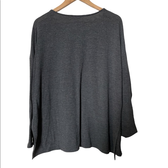 🎉 Best glitter gray long sleeves sweater size L - Picture 3 of 5